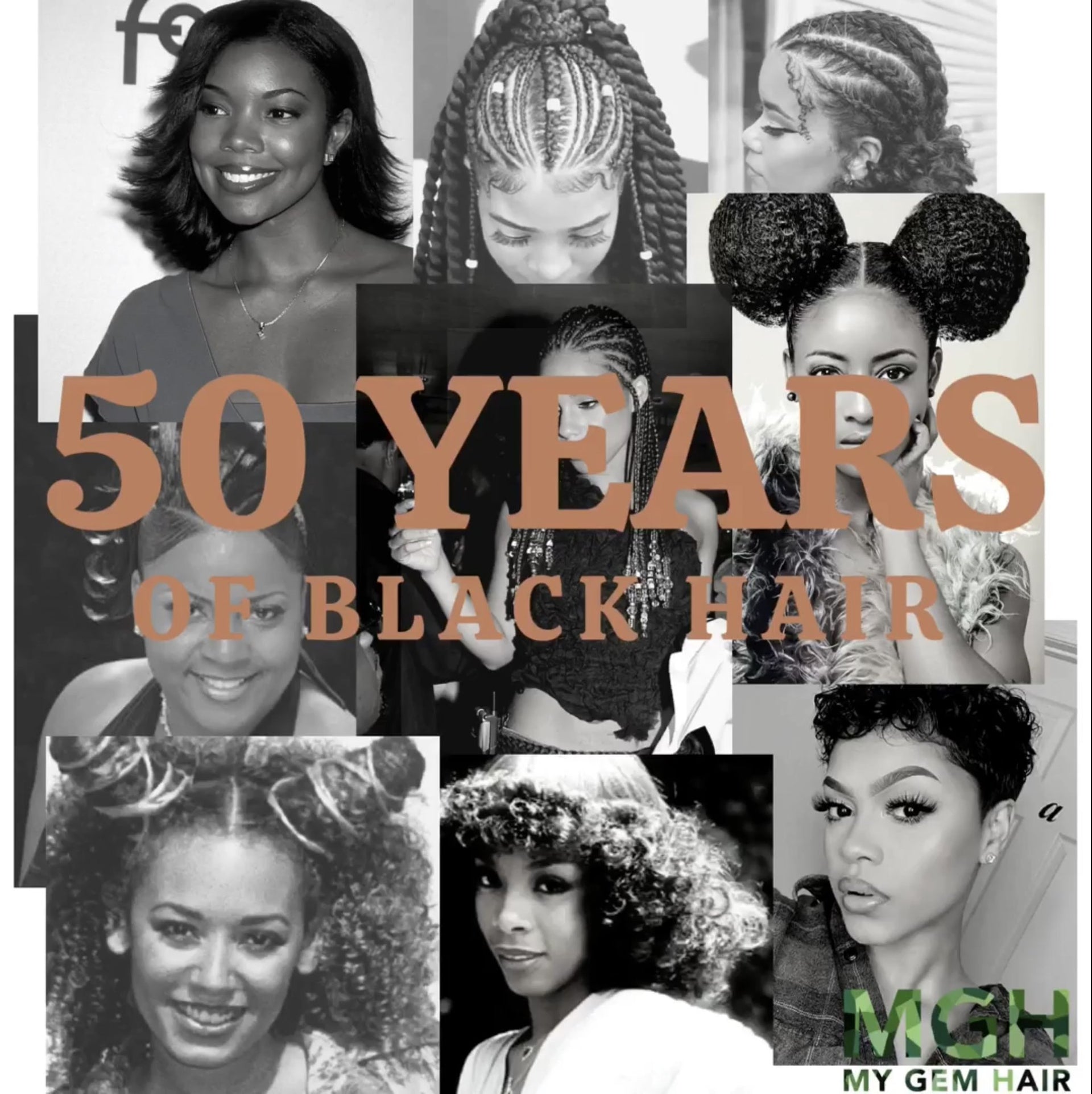 50 YEARS OF BLACK HAIR
