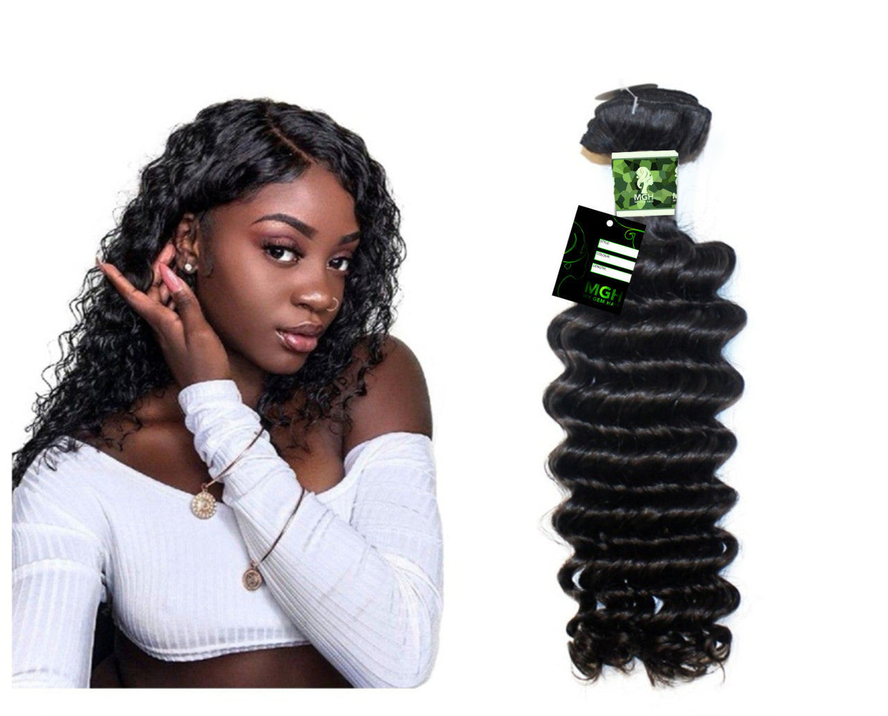 MGH Raw Hair (Deep Curl) 1-Piece