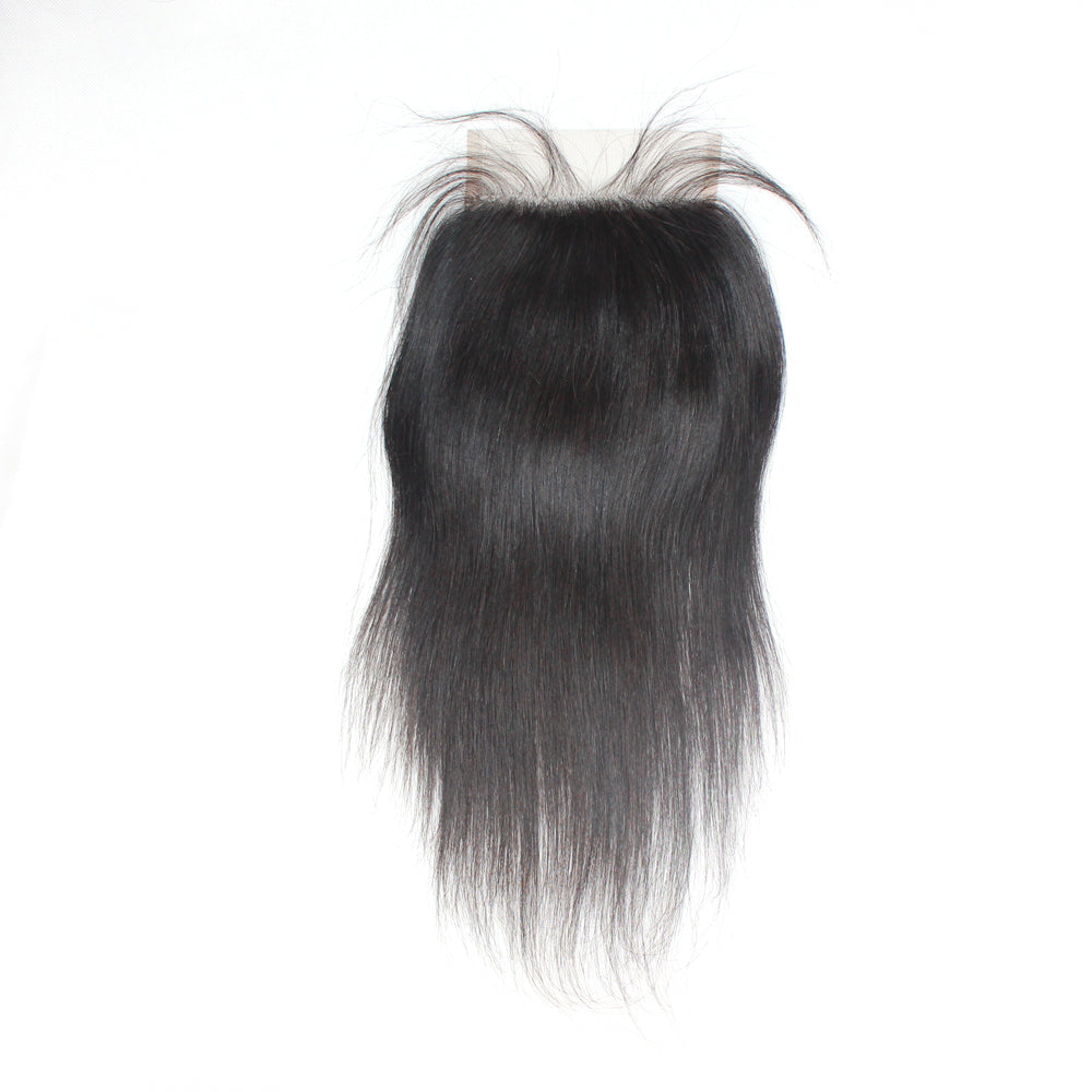 MGH 200% Density Virgin Remy Wig, 5X5 High Definition Lace Closure (Straight) w/comb & band