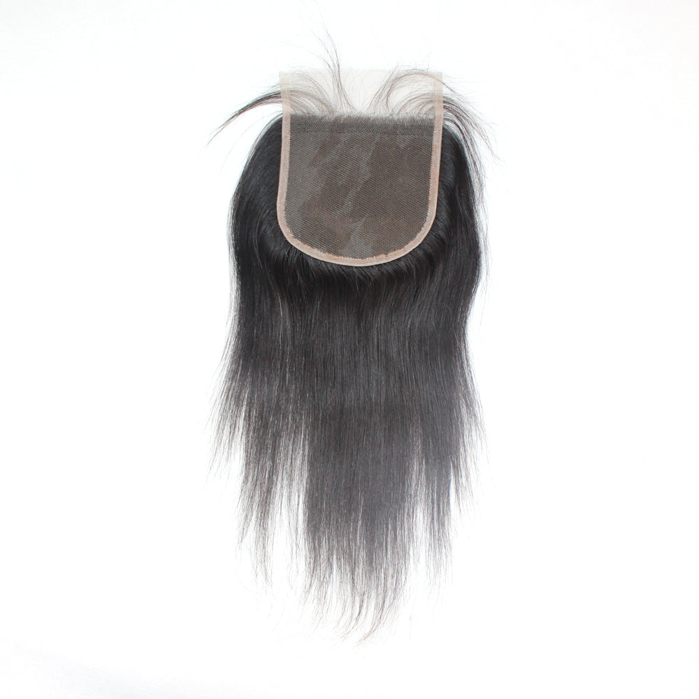 MGH 200% Density Virgin Remy Wig, 5X5 Lace Closure (Straight) w/comb & band