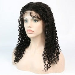 MGH 200% Density Raw Hair Wig, 4x4 High Definition Lace Closure (Italian Curl) w/comb & band