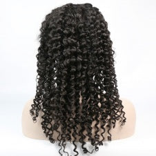 MGH Virgin 250% Density Raw Hair Wig, 4x4 High Definition Lace Closure (Italian Curl) w/comb & band