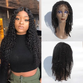 MGH Virgin 250% Density Raw Hair Wig, 13x4 High Definition Lace Closure (Italian Curl) w/comb & band