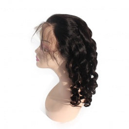 MGH Virgin 250% Density Virgin Remy Wig, 13x4 Lace Closure (Loose Curl) w/comb & band