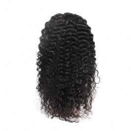 MGH Virgin 250% Density Raw Hair Wig, 4x4 High Definition Lace Closure (Deep Wave) w/comb & band