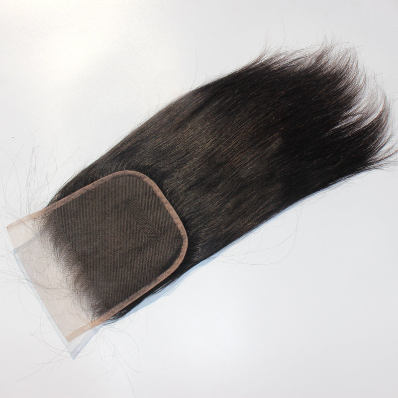 MGH Virgin 250% Density Virgin Remy Wig, 5X5 Lace Closure (Straight) w/comb & band