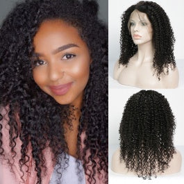 MGH 200% Density Raw Hair Wig, 4x4 Lace Closure (Jerry Curl) w/comb & band
