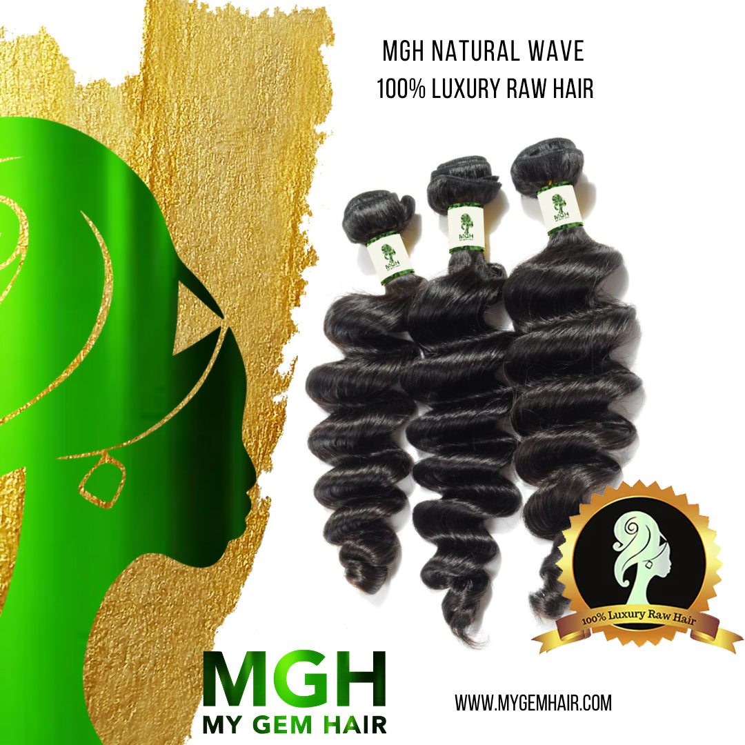 MGH Raw Hair (Natural Wave) 3-Pieces