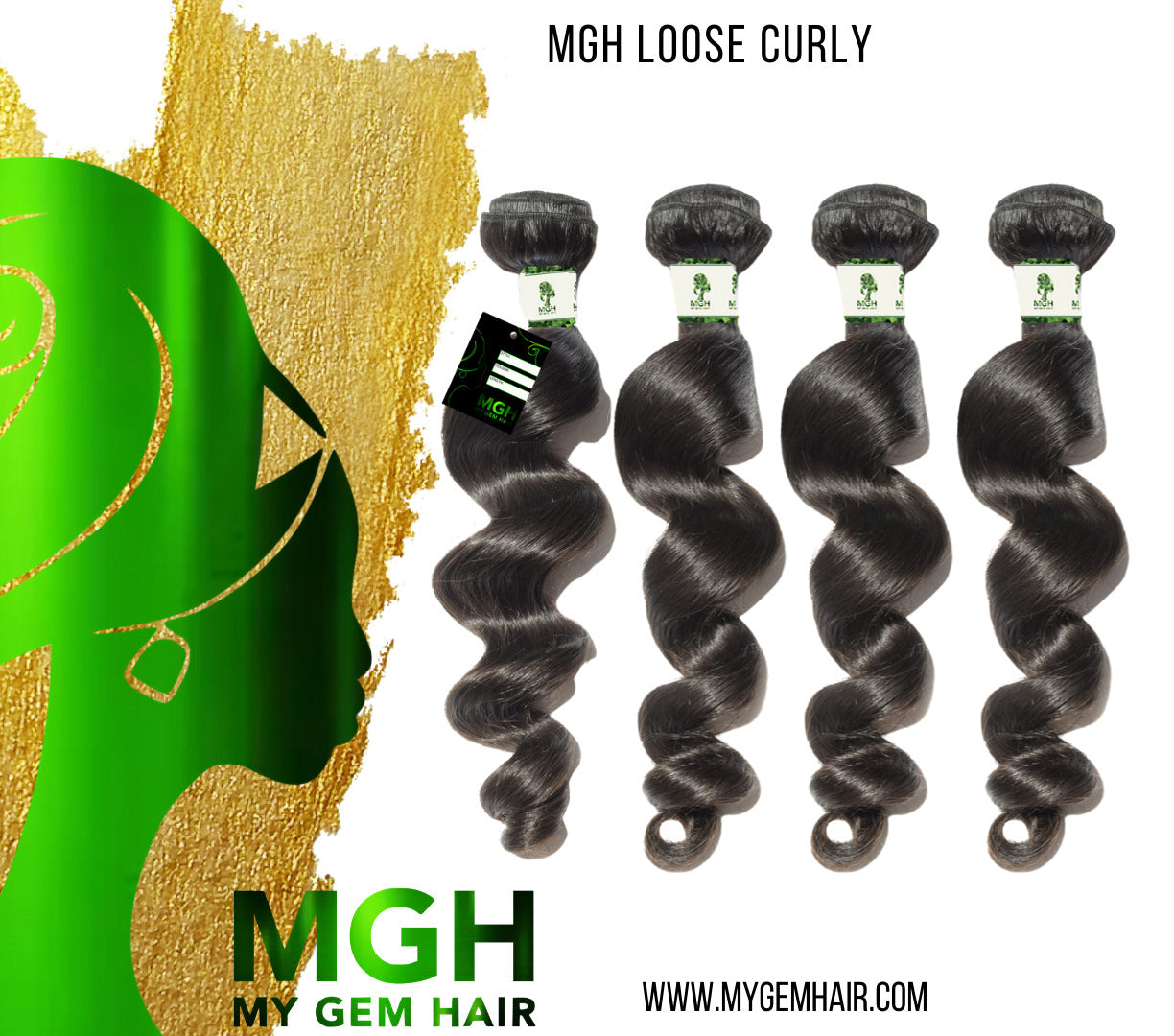 MGH Economy Hair (Loose Curl) 4-Pieces