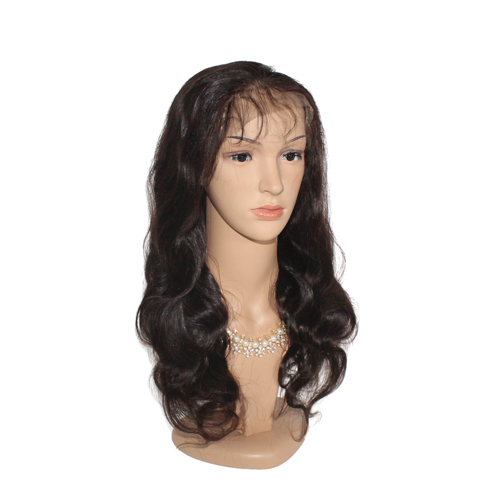 MGH Virgin 250% Density Raw Hair Wig, 4x4 Lace Closure (Body Wave) w/comb & band