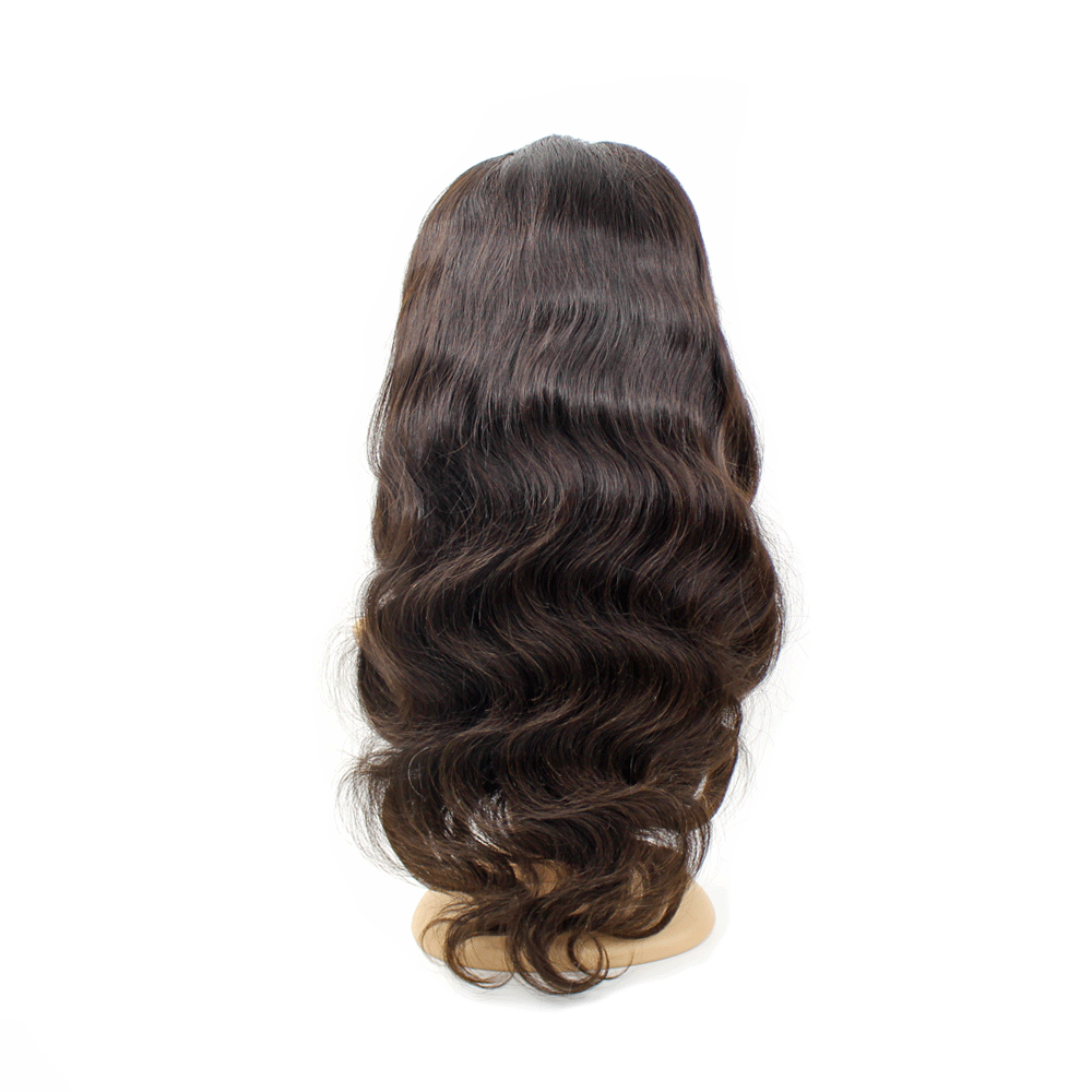 MGH Virgin 250% Density Raw Hair Wig, 4x4 High Definition Lace Closure (Body Wave) w/comb & band
