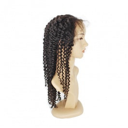 MGH Virgin 250% Density Raw Hair Wig, 4x4 Lace Closure (Jerry Curl) w/comb & band
