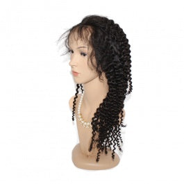 MGH Virgin 250% Density Raw Hair Wig, 13x4 Lace Closure (Jerry Curl) w/comb & band