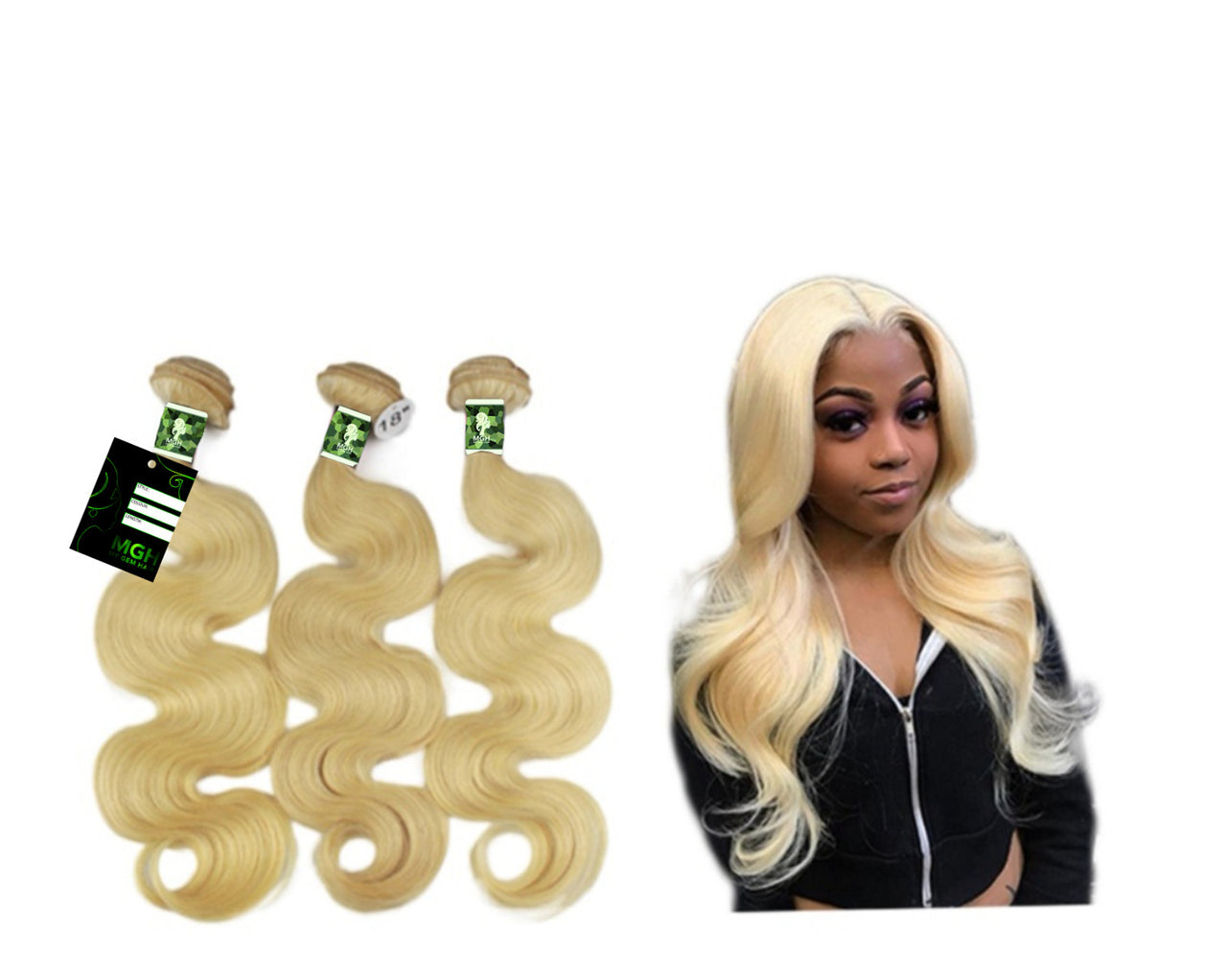 MGH Virgin Remy 13x4 Lace Frontal (Body Wave) Free Part