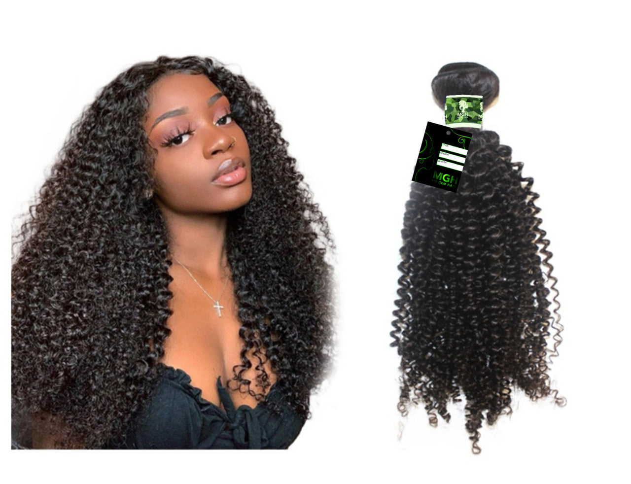 MGH Raw Hair (Kinky Curl) 1-Piece