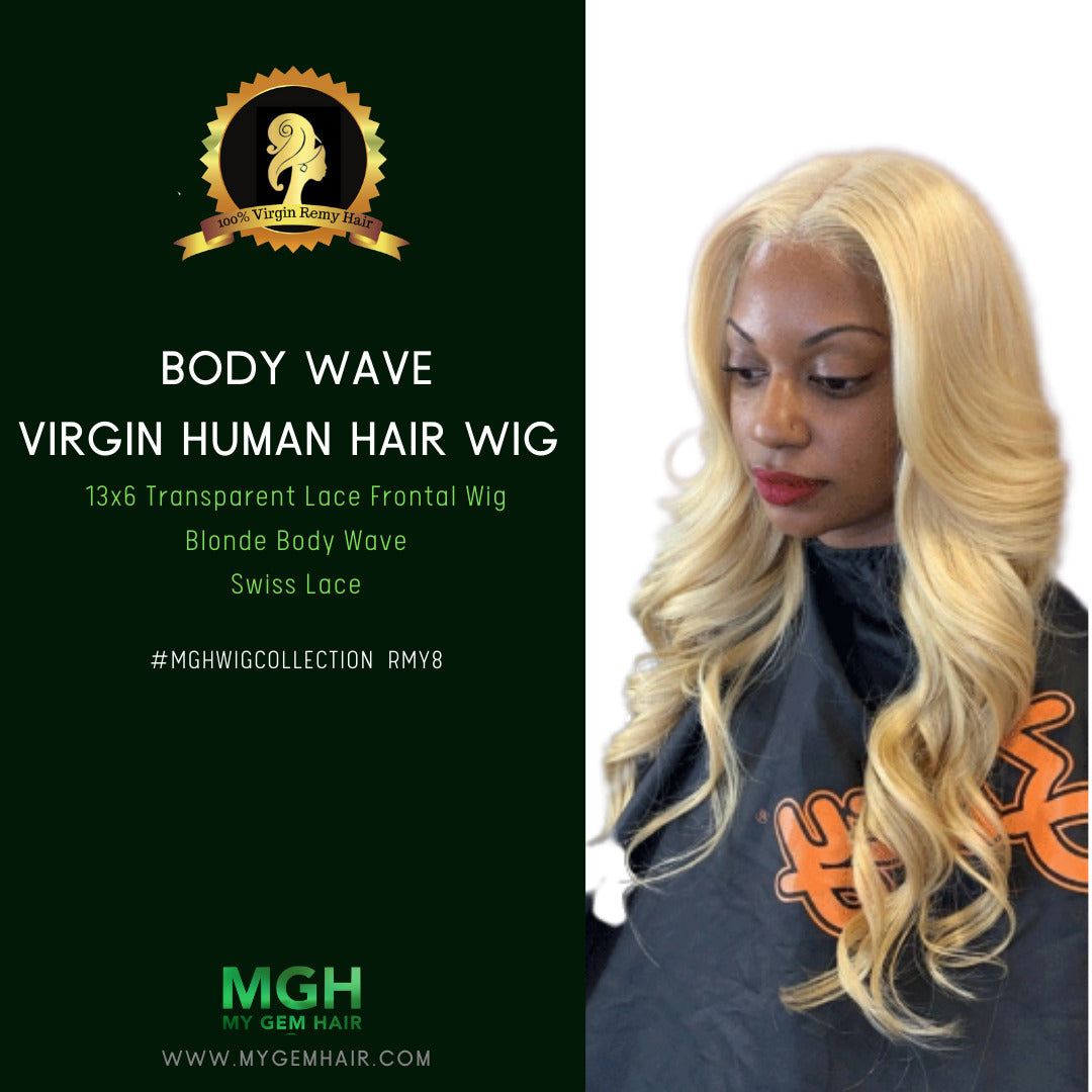 MGH Raw Hair 13x6 Lace Frontal (Body Wave) Free Part