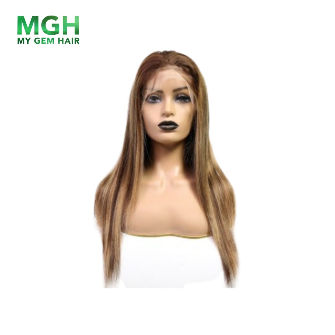 MGH 180% Density Virgin Remy Frontal Lace Wig (Straight) w/comb & band