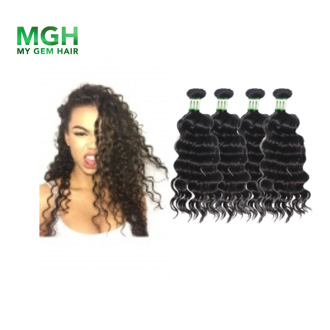 MGH Virgin Remy Hair (Natural Wave) 4-Pieces