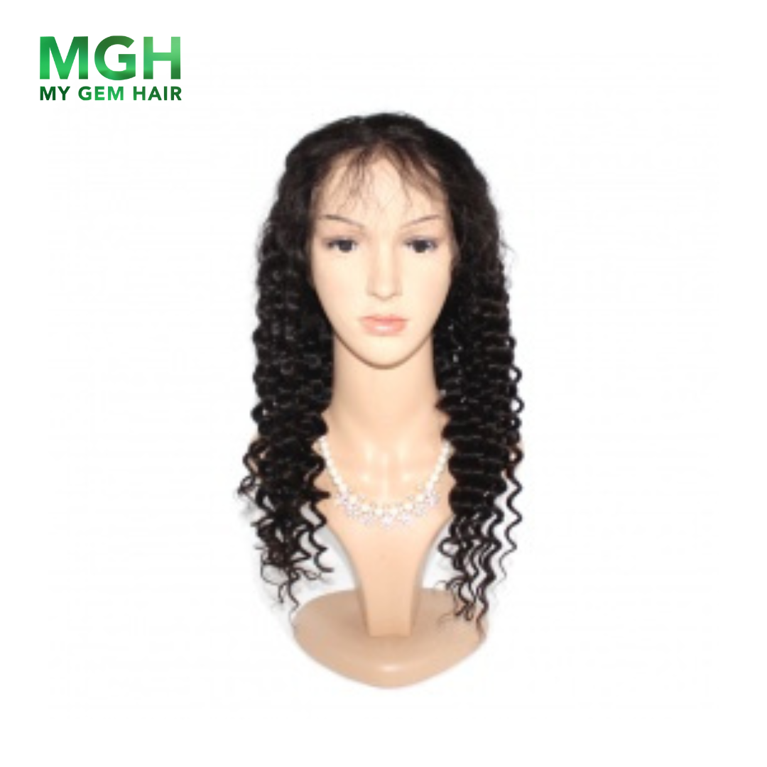 MGH 150% Density Virgin Remy Full Lace Wig (Deep Wave)