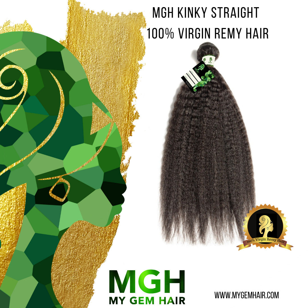 MGH Virgin Remy Hair (Kinky Straight) 1-Piece