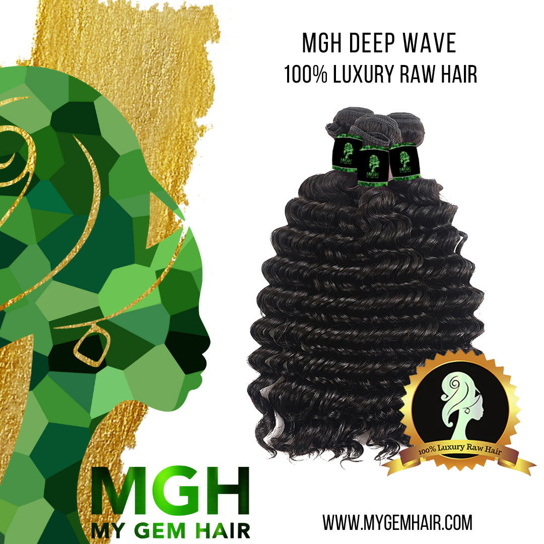 MGH Raw Hair (Deep Wave) 3-Pieces