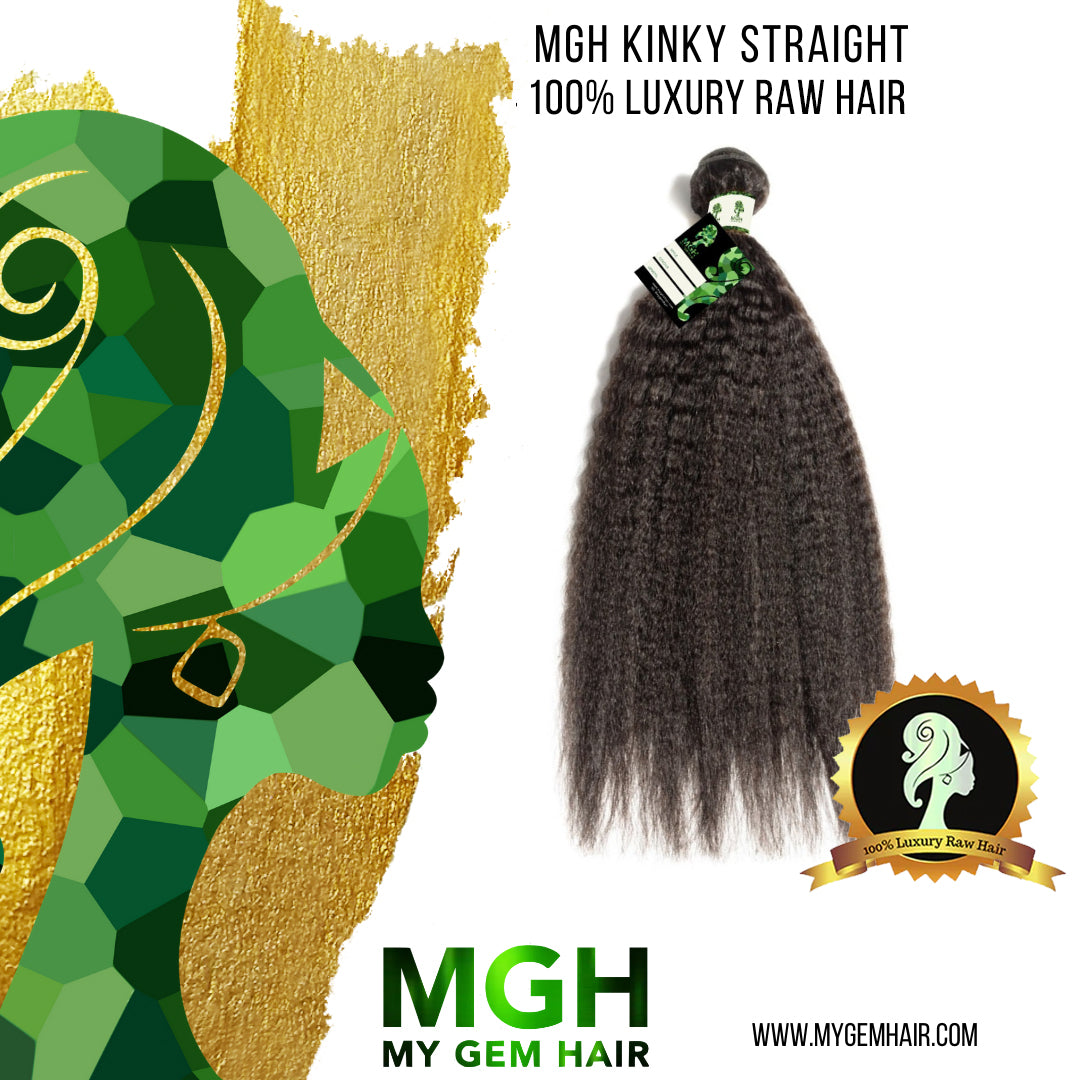 MGH Raw Hair (Kinky Straight) 1-Piece