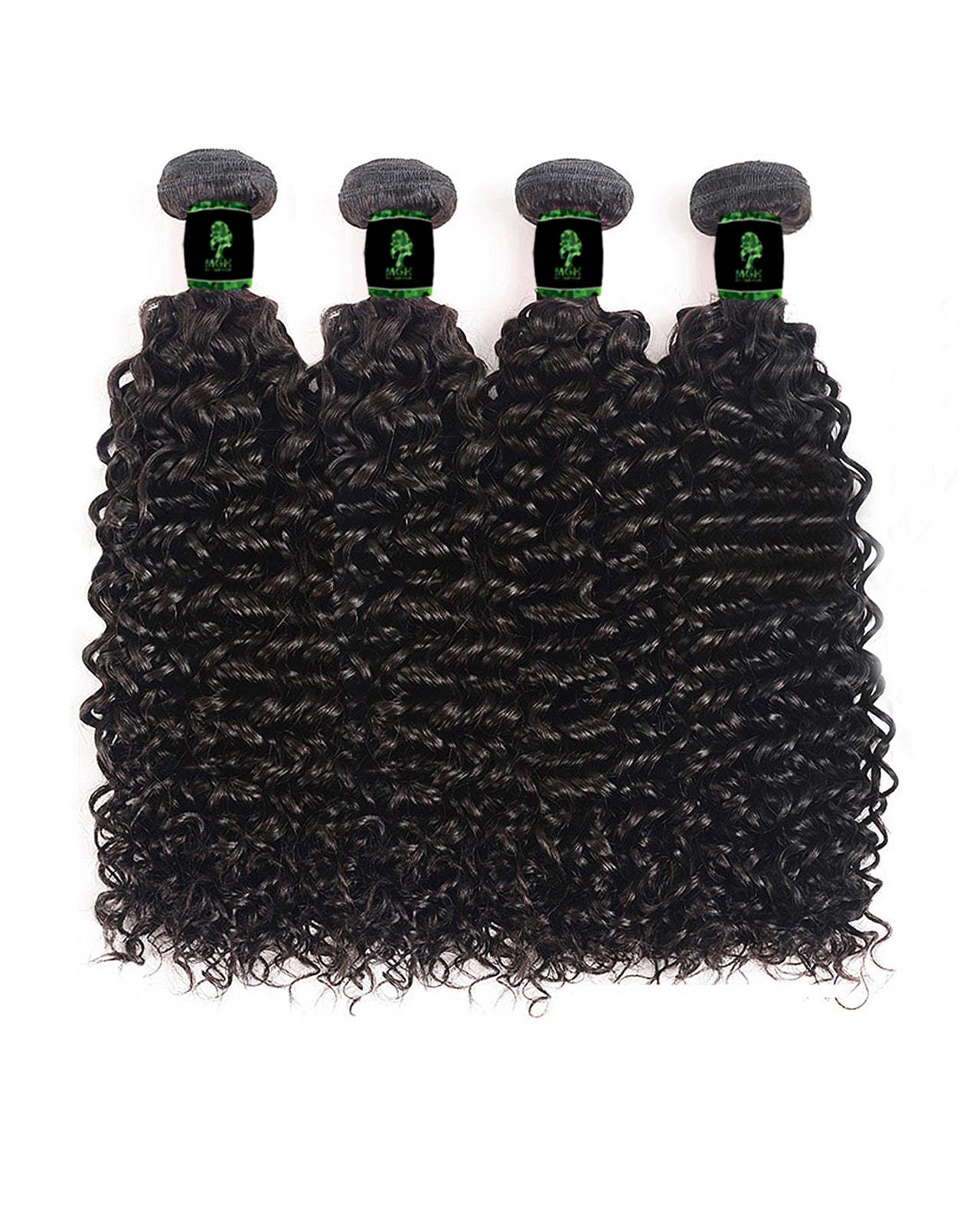 MGH Virgin Remy Hair (Jerry Curl) 4-Pieces